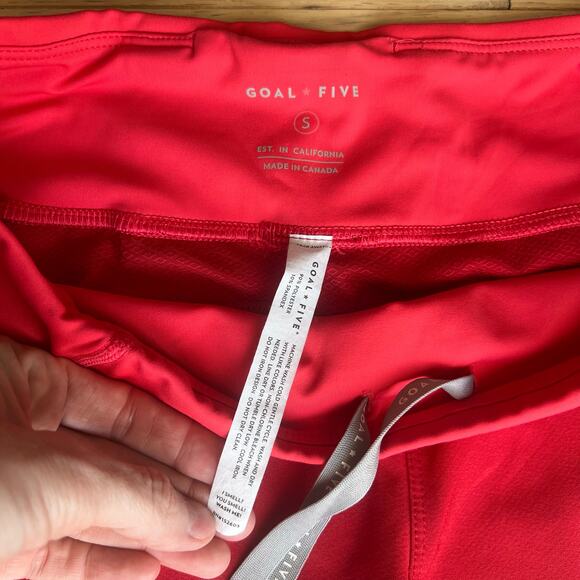 Goal Five - Excel Women's Workout Shorts - Red - Size S - Picture 4 of 4